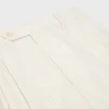 Pantaloncini maschili a tripla piega in lana a righe