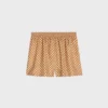 Pantaloncini pigiama in twill di seta