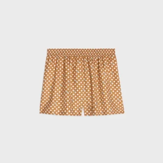 Pantaloncini pigiama in twill di seta