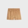 Pantaloncini pigiama in twill di seta