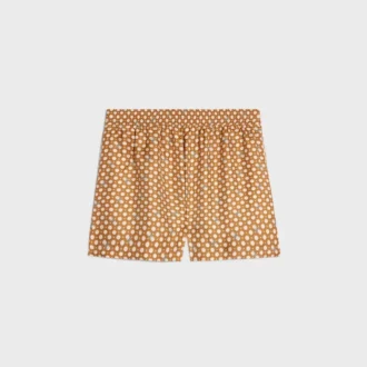 Pantaloncini pigiama in twill di seta