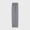 Pantaloni a pieghe in flanella di cashmere
