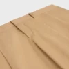 Pantaloni a pieghe in tela di cotone Pantaloni a pieghe in tela di cotone
