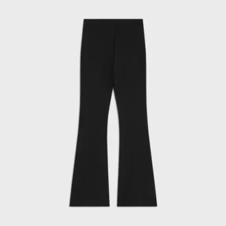 Pantaloni a zampa in jersey di viscosa