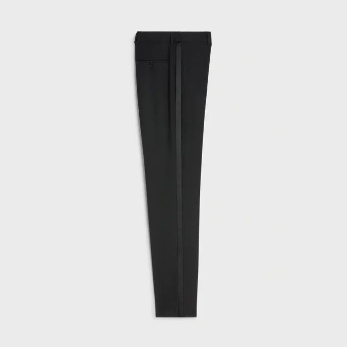 Pantaloni Classique Tux in lana Grain De Poudre Pantaloni Classique Tux in lana Grain De Poudre