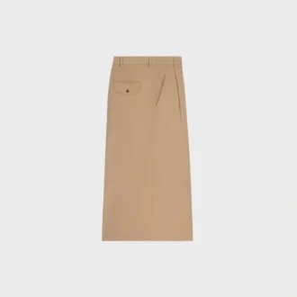 Pantaloni cropped Montauk in gabardine di cotone e lana
