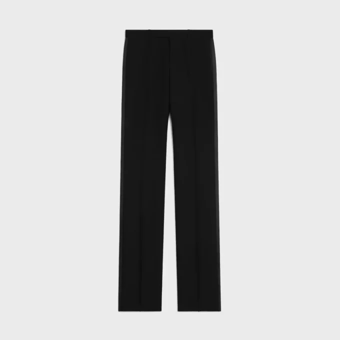 Pantaloni da smoking Dylan in lana e mohair