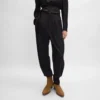 Pantaloni da smoking in gabardine di lana