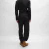 Pantaloni da smoking in gabardine di lana