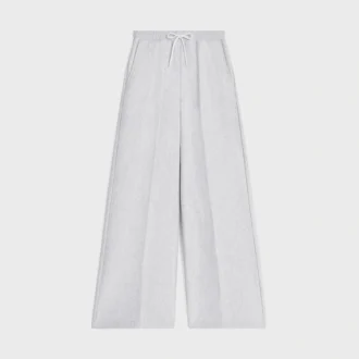 Pantaloni della tuta svasati in felpa di cotone