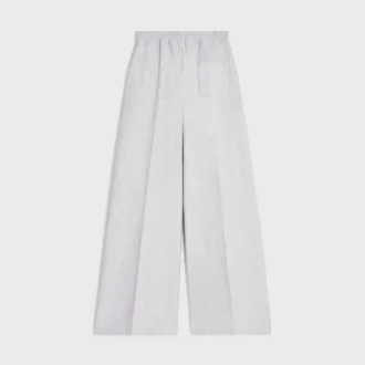 Pantaloni della tuta svasati in felpa di cotone
