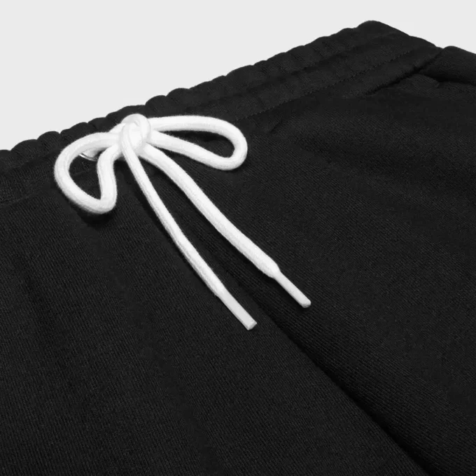 Pantaloni della tuta svasati in felpa di cotone Pantaloni della tuta svasati in felpa di cotone