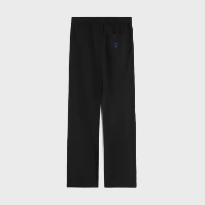 Pantaloni in tessuto di cotone e lino Pantaloni in tessuto di cotone e lino