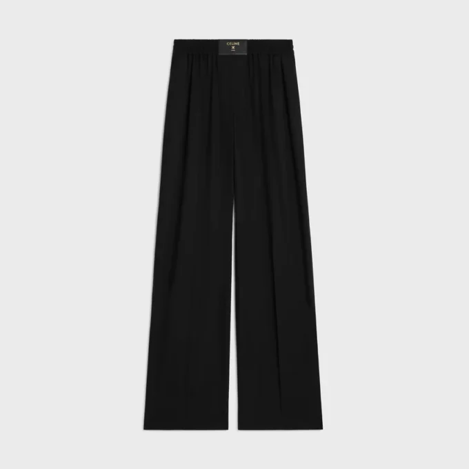 Pantaloni in tessuto di lana leggera Pantaloni in tessuto di lana leggera