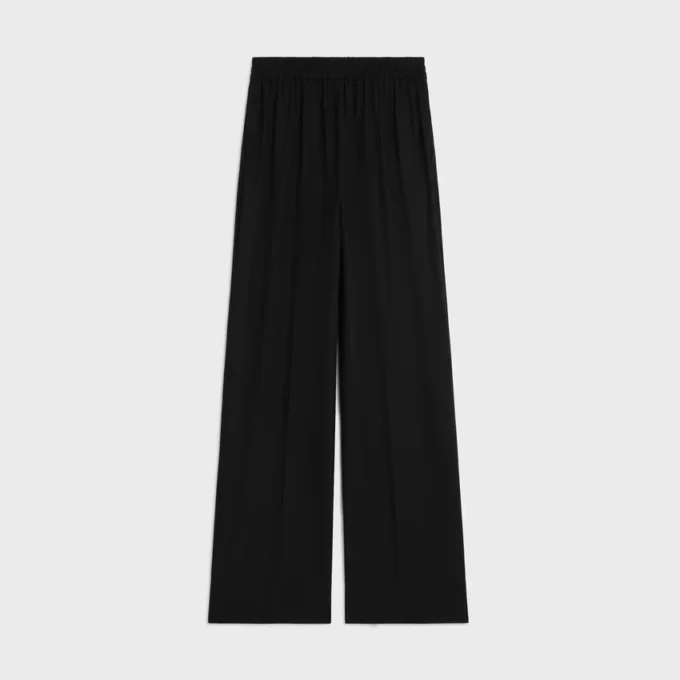 Pantaloni in tessuto di lana leggera Pantaloni in tessuto di lana leggera