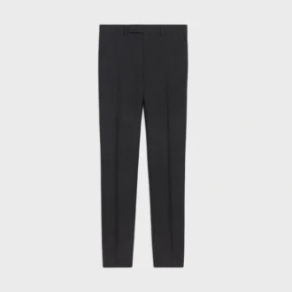 Pantaloni Mods in gabardine di lana a righe retrò