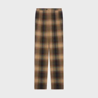 Pantaloni pigiama  in lana a quadri