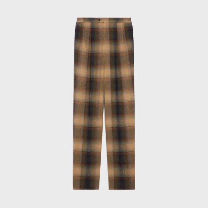 Pantaloni pigiama in lana a quadri Pantaloni pigiama in lana a quadri