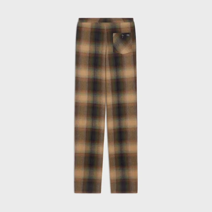 Pantaloni pigiama in lana a quadri Pantaloni pigiama in lana a quadri