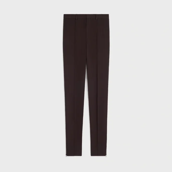 Pantaloni slim in gabardine di lana elasticizzata Pantaloni slim in gabardine di lana elasticizzata