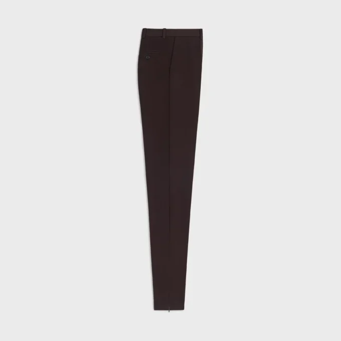 Pantaloni slim in gabardine di lana elasticizzata Pantaloni slim in gabardine di lana elasticizzata