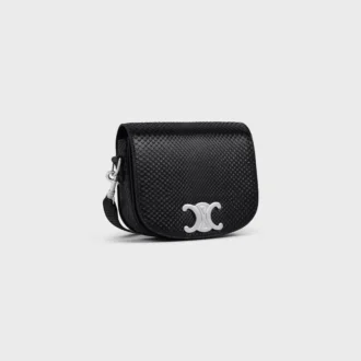 Piccola Besace Strap Triomphe in pitone