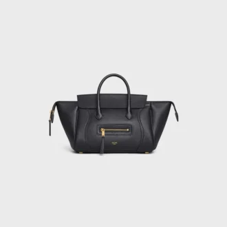 Piccola borsa di Luggage in pelle di vitello martellata