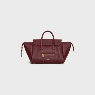 Piccola borsa di Luggage in pelle di vitello martellata