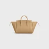 Piccola borsa di Luggage in pelle di vitello martellata Piccola borsa di Luggage in pelle di vitello martellata