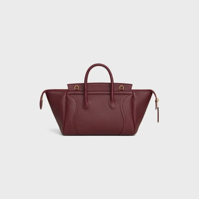 Piccola borsa di Luggage in pelle di vitello martellata Piccola borsa di Luggage in pelle di vitello martellata
