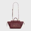 Piccola borsa di Luggage in pelle di vitello martellata Piccola borsa di Luggage in pelle di vitello martellata