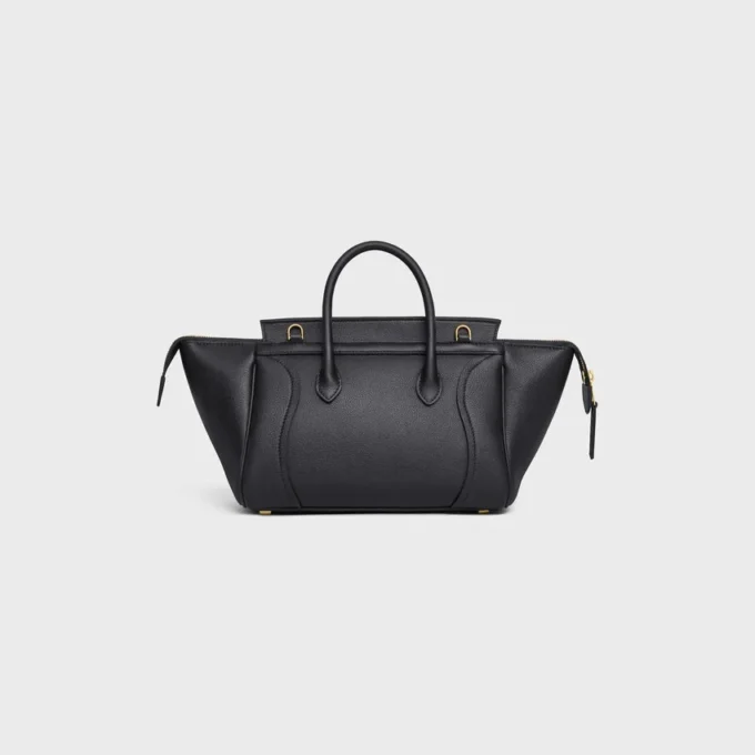 Piccola borsa di Luggage in pelle di vitello martellata Piccola borsa di Luggage in pelle di vitello martellata