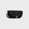 Piccola borsa Soft Triomphe a mezzaluna in rafia e pelle di agnello Piccola borsa Soft Triomphe a mezzaluna in rafia e pelle di agnello