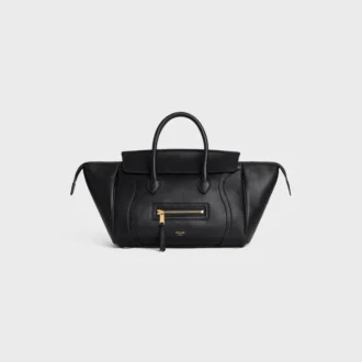 Piccola Luggage in morbida pelle di agnello lucida