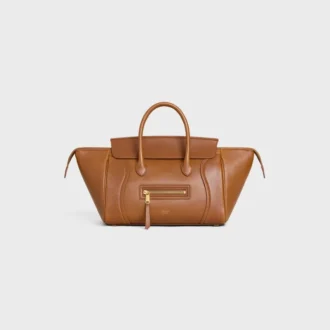 Piccola Luggage in morbida pelle di agnello lucida