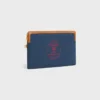 Piccola pochette con tracolla Cuir Triomphe in tessuto con ricami Piccola pochette con tracolla Cuir Triomphe in tessuto con ricami