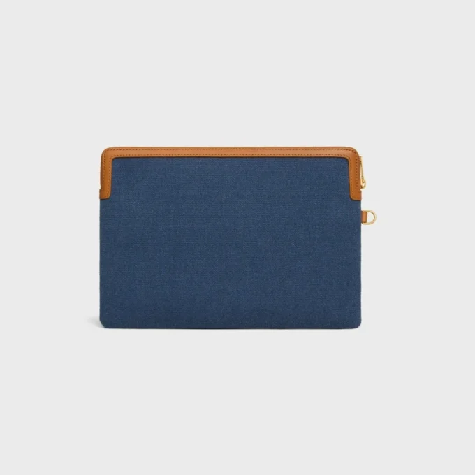 Piccola pochette con tracolla Cuir Triomphe in tessuto con ricami Piccola pochette con tracolla Cuir Triomphe in tessuto con ricami