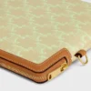 Piccola pochette con tracolla in pelle Cuir Triomphe e tela Toile Triomphe Piccola pochette con tracolla in pelle Cuir Triomphe e tela Toile Triomphe