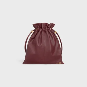 Piccola pochette in pelle di agnello con cristalli