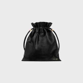 Piccola pochette in pelle di agnello con cristalli