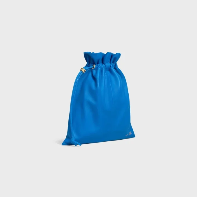 Piccola pochette in pelle di agnello con cristalli Piccola pochette in pelle di agnello con cristalli