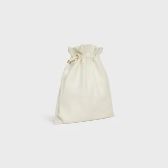 Piccola pochette in pelle di agnello con cristalli