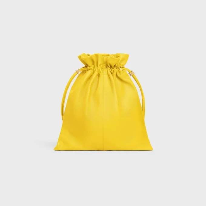 Piccola pochette in pelle di agnello con cristalli