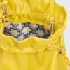 Piccola pochette in pelle di agnello con cristalli