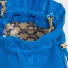 Piccola pochette in pelle di agnello con cristalli Piccola pochette in pelle di agnello con cristalli