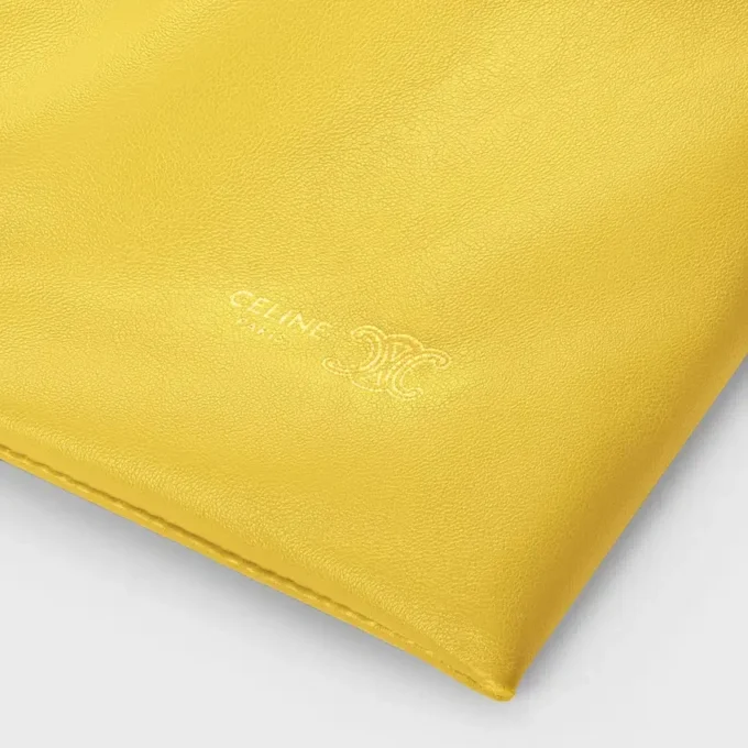 Piccola pochette in pelle di agnello con cristalli
