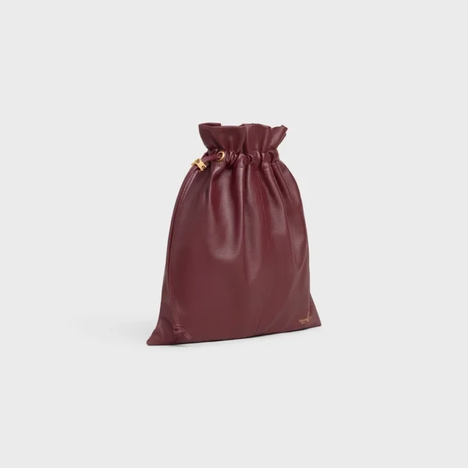 Piccola pochette in pelle di agnello con cristalli Piccola pochette in pelle di agnello con cristalli