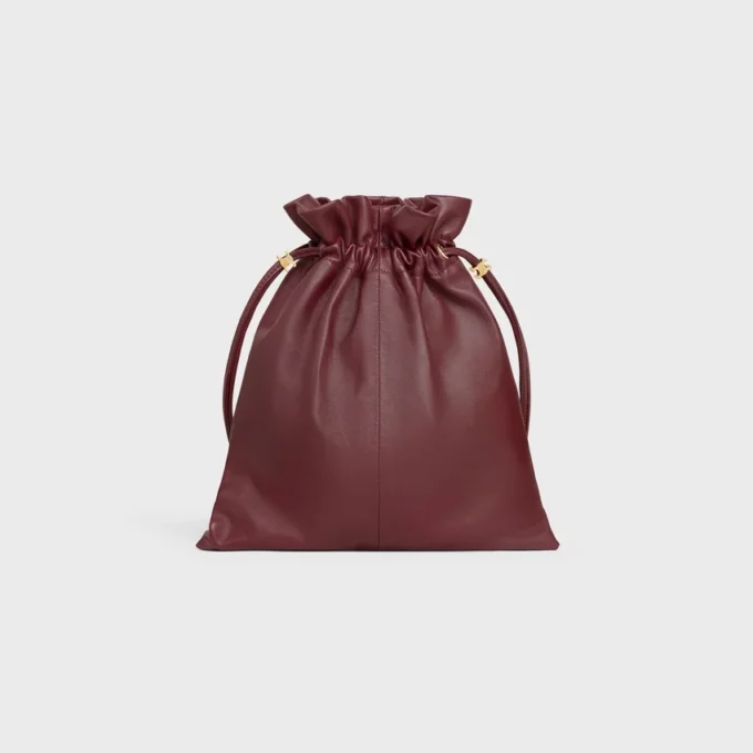 Piccola pochette in pelle di agnello con cristalli Piccola pochette in pelle di agnello con cristalli