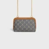Pochette con catena in Jacquard Triomphe All Over Pochette con catena in Jacquard Triomphe All Over