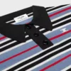 Polo corta in cotone a righe Polo corta in cotone a righe
